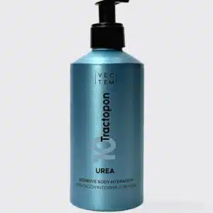 Flacon de aluminiu 100% reciclat, cu dozator Tractopon Uree 10 cu Prebiotice- loțiune de corp pentru pielea foarte uscată, descuamată sau piele care strânge